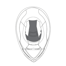 AGV CROWN PAD K-3 SV (MS) - BLACK 