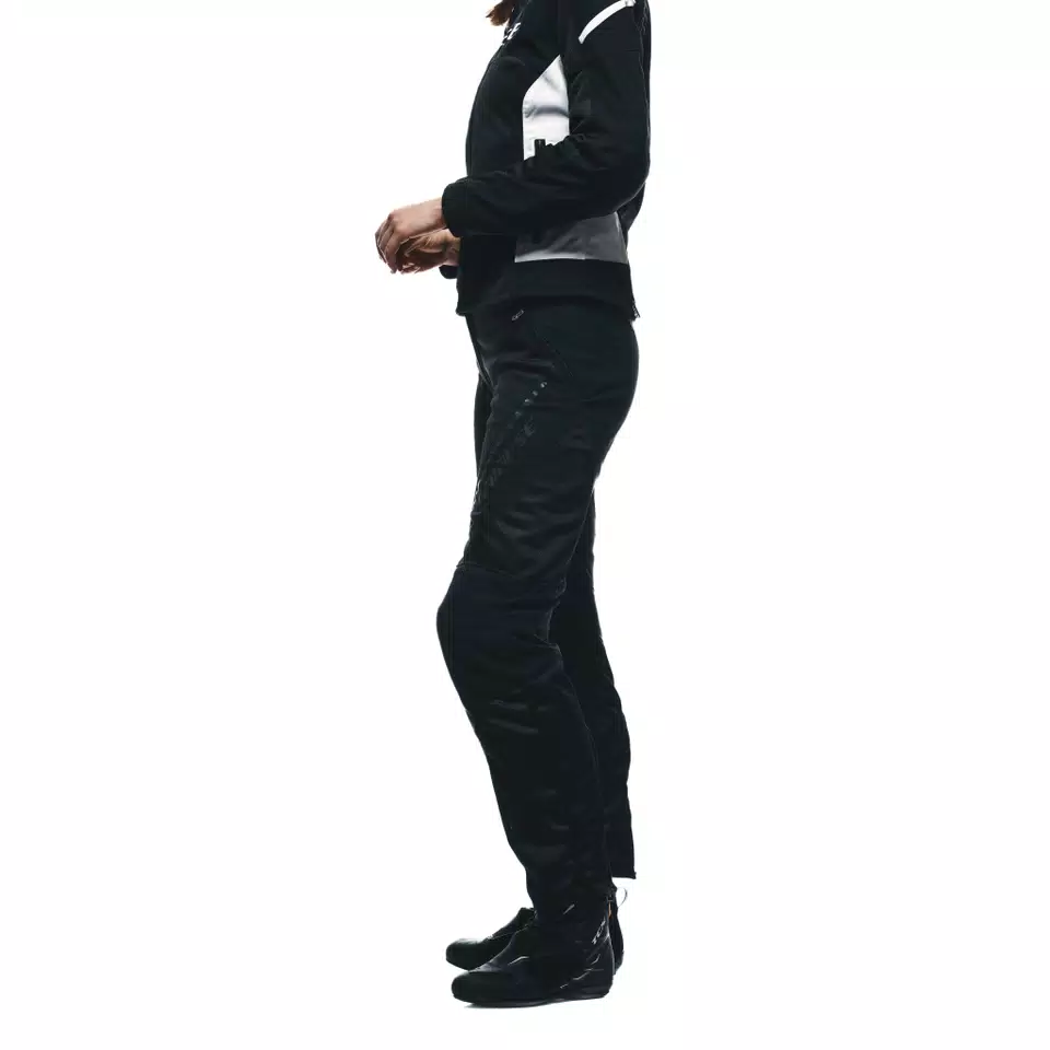 DRAKE 2 SUPER AIR - WOMEN'S SUMMER MOTORCYCLE PANTS IN FABRIC - BLACK/BLACK - 14