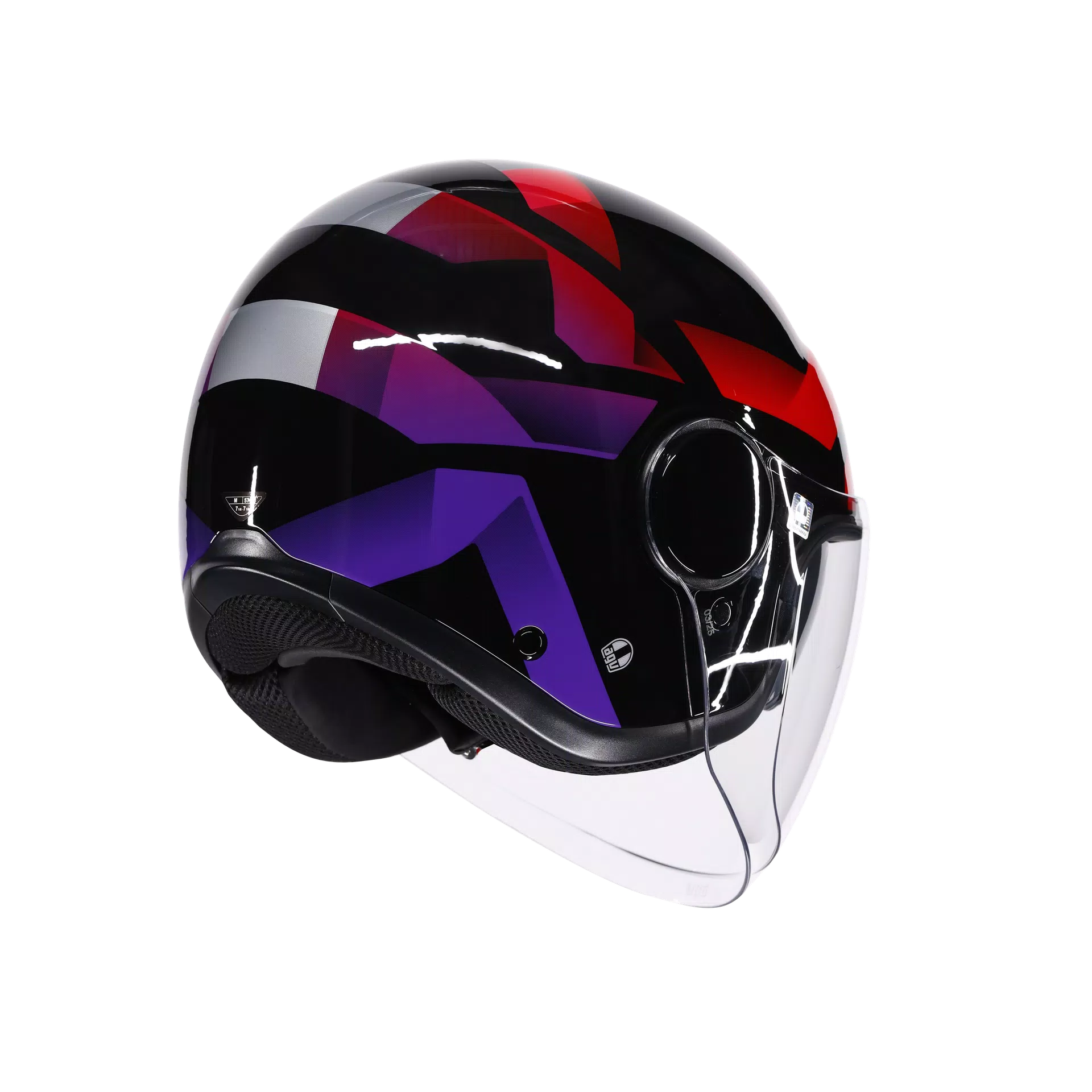 ETERES AGV E2206 - CAMOGLI BLACK/RED/PURPLE