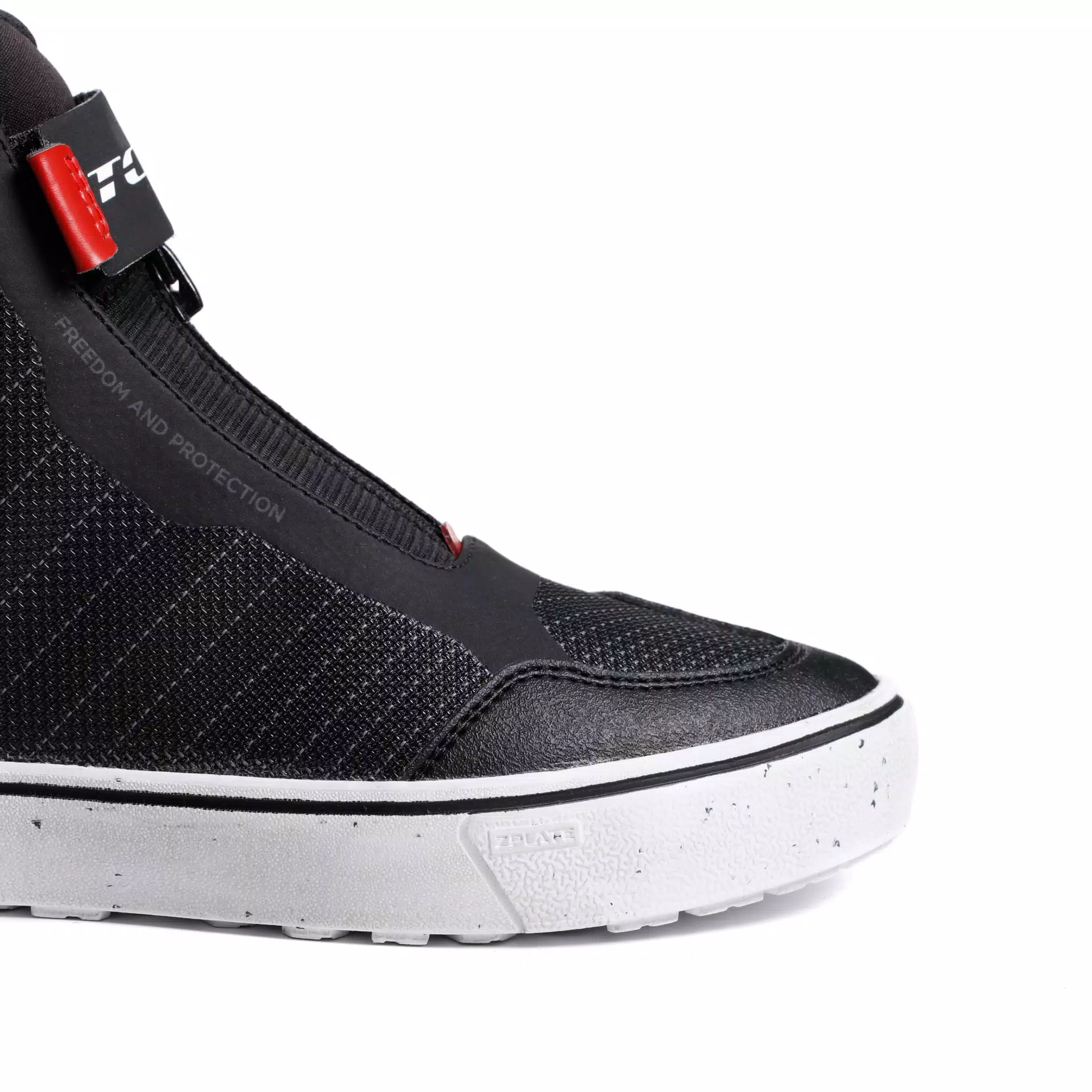 IKASU 2 WP SNEAKER MOTO IMPERMEABILI DONNA - NERO/ROSSO SCURO