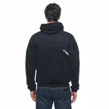 DAEMON-X SAFETY HOODIE FULL ZIP - BLACK/BLACK/WHITE - 5
