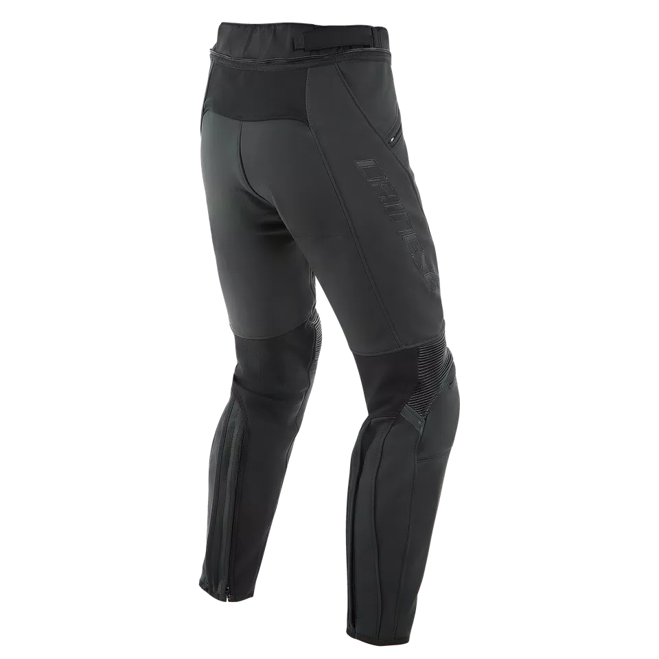 PONY 3 S/T PANTALONES DE CUERO MOTO HOMBRE - BLACK-MATT - 2