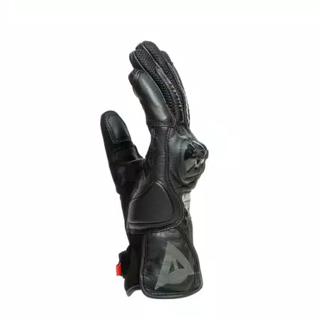 MIG 3 - UNISEX MOTORCYCLE LEATHER GLOVES - BLACK/BLACK - 4