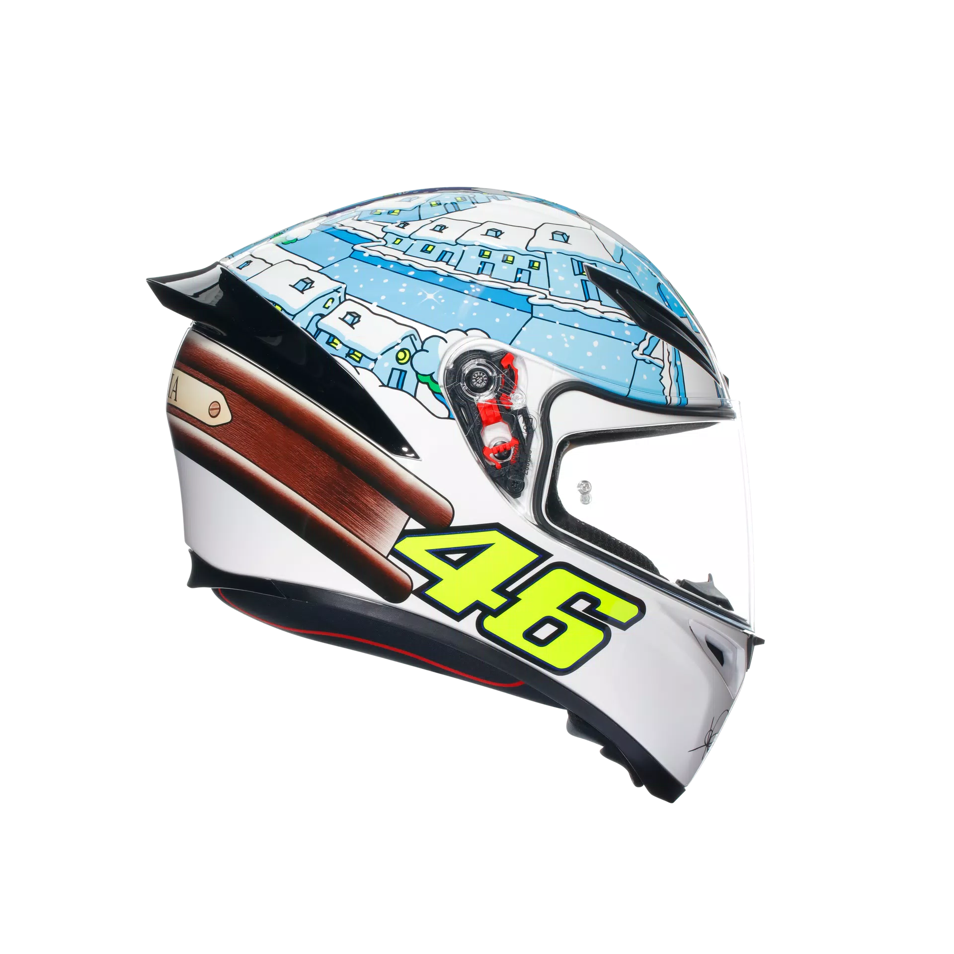 K1 S ROSSI WINTER TEST 2017 - MOTORBIKE FULL FACE HELMET E2206