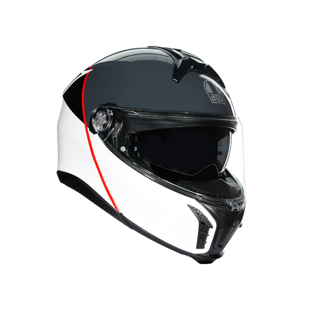 tourmodular-balance-white-grey-red-motorbike-flip-up-helmet-e2206 image number 0