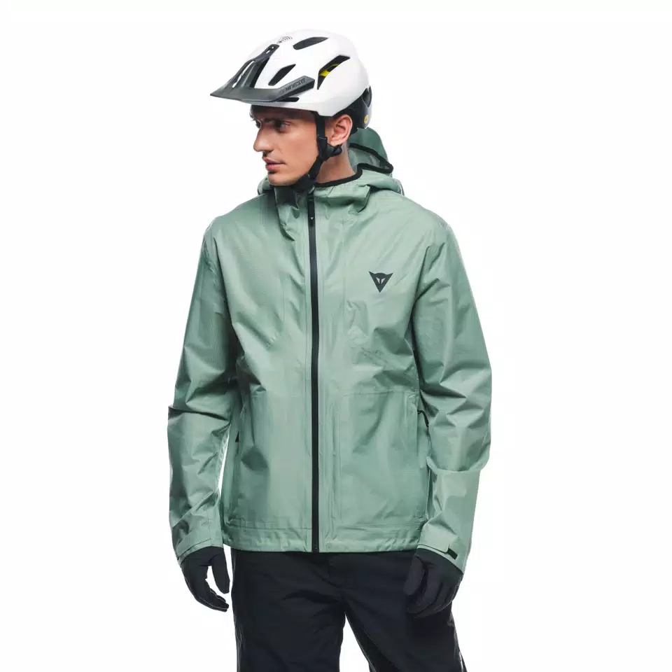 HGC SHELL LIGHT - MEN'S WATERPROOF BIKE JACKET - HEDGE-GREEN - 6