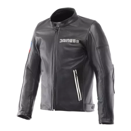 LEGGENDA PERF. LEATHER JACKET - BLACK - 1