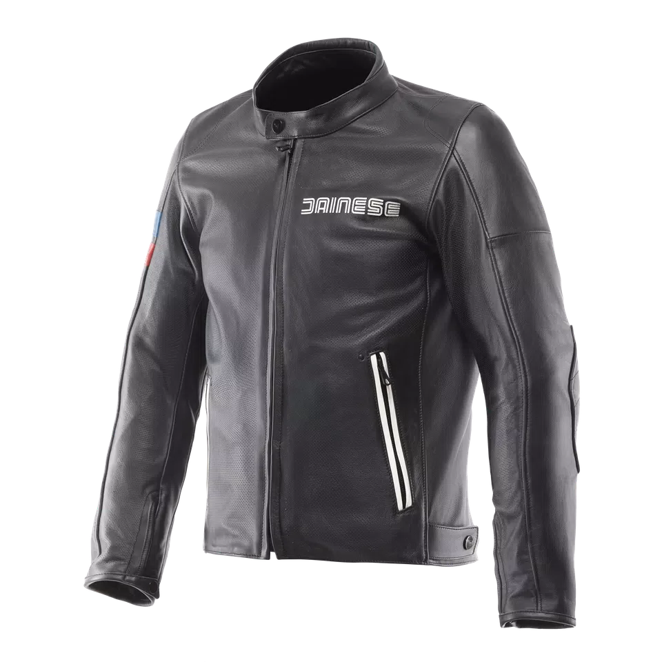 LEGGENDA PERF. LEATHER JACKET - BLACK - 1