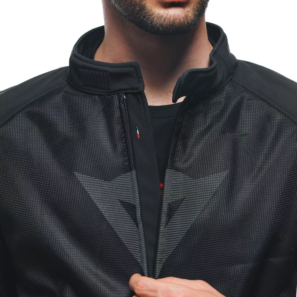 IGNITE AIR TEX JACKET BLACK BLACK GRAY REFLEX Dainese