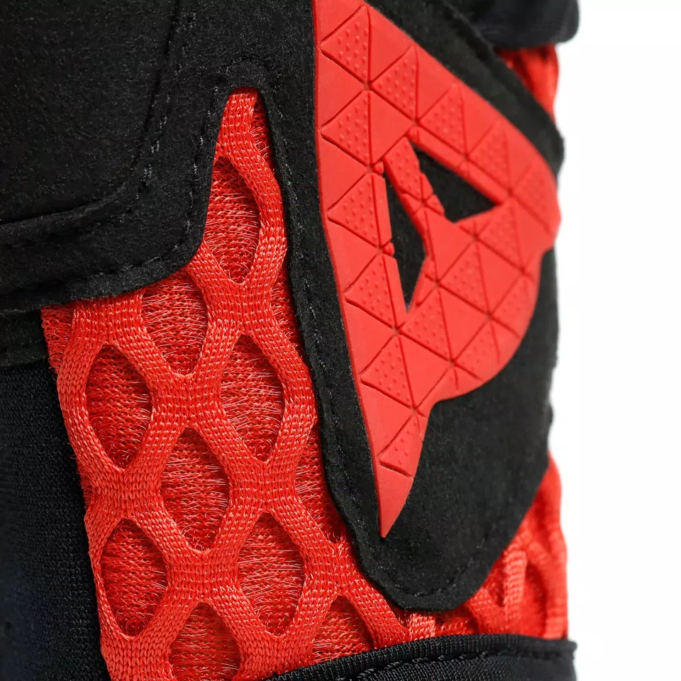 AIR-MAZE - UNISEX MOTORCYCLE TEXTILE SUMMER GLOVES - BLACK/RED - 10
