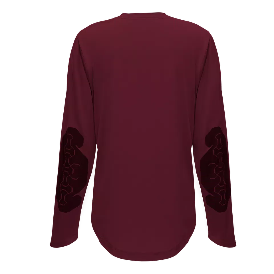 HG ROX JERSEY LS -MAILLOT DE VÉLO MANCHES COURTES POUR FEMME - WINDSOR WINE - 2