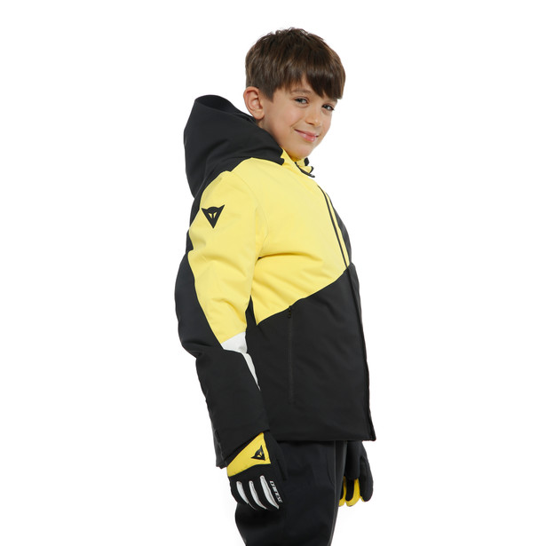 hp-flake-ribbo-kid-jacket-black-taps-vibrant-yellow image number 4