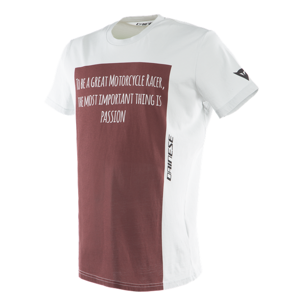 RACER-PASSION T-SHIRT GRAY/BURGUNDY- Casual Wear