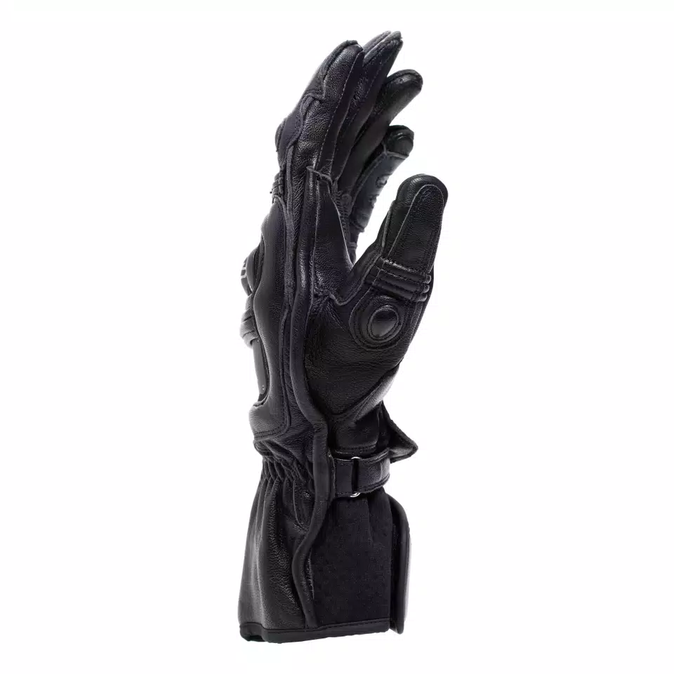 STEEL-PRO - MEN'S MOTORCYCLE LEATHER GLOVES | BLACK STEEL-PRO - MEN'S MOTORCYCLE LEATHER GLOVES | BLACK
