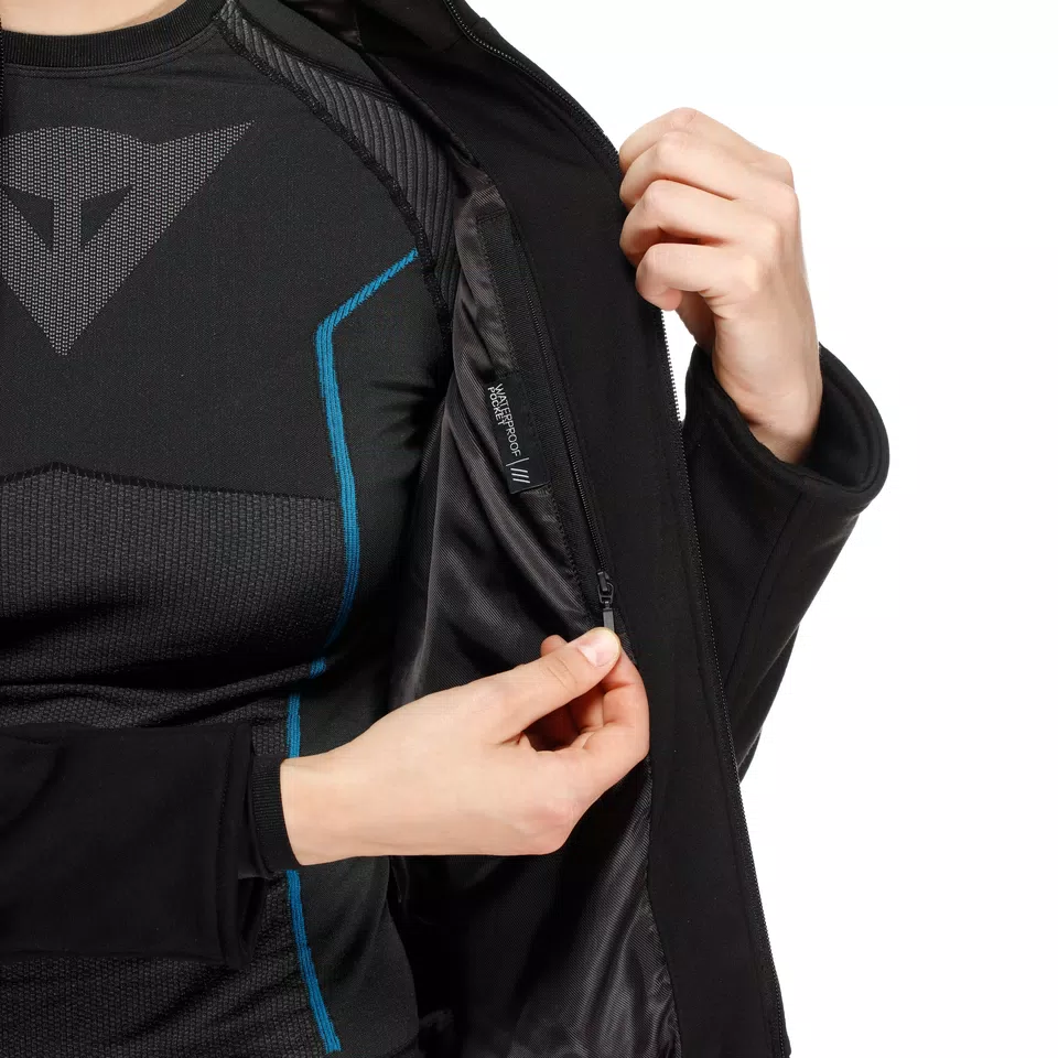 DAEMON-X - FELPA DA MOTO CON PROTEZIONI DONNA - BLACK - 15