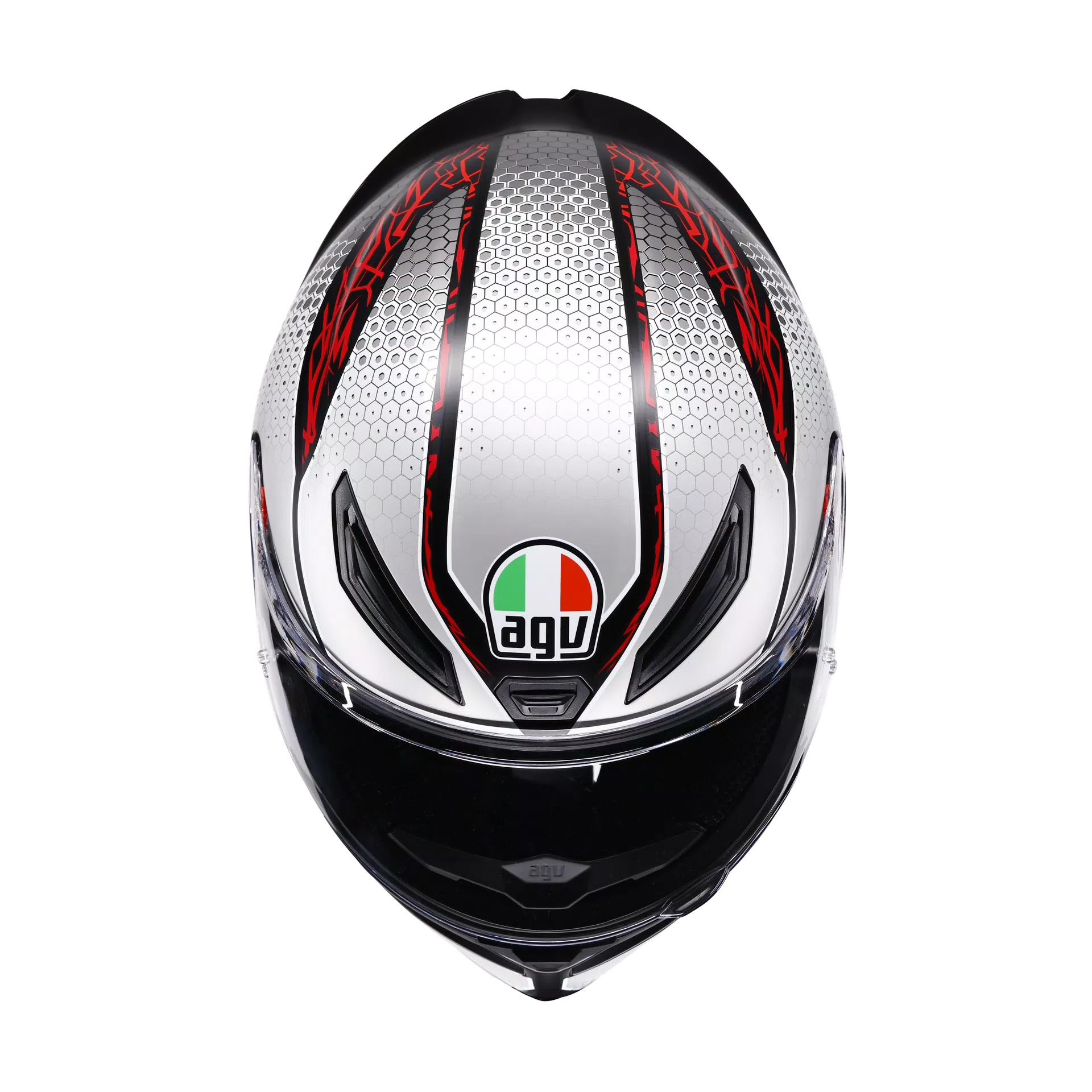 K1 S SPEEDARMOR MATT BLACK/GREY/RED - MOTORBIKE FULL FACE HELMET E2206