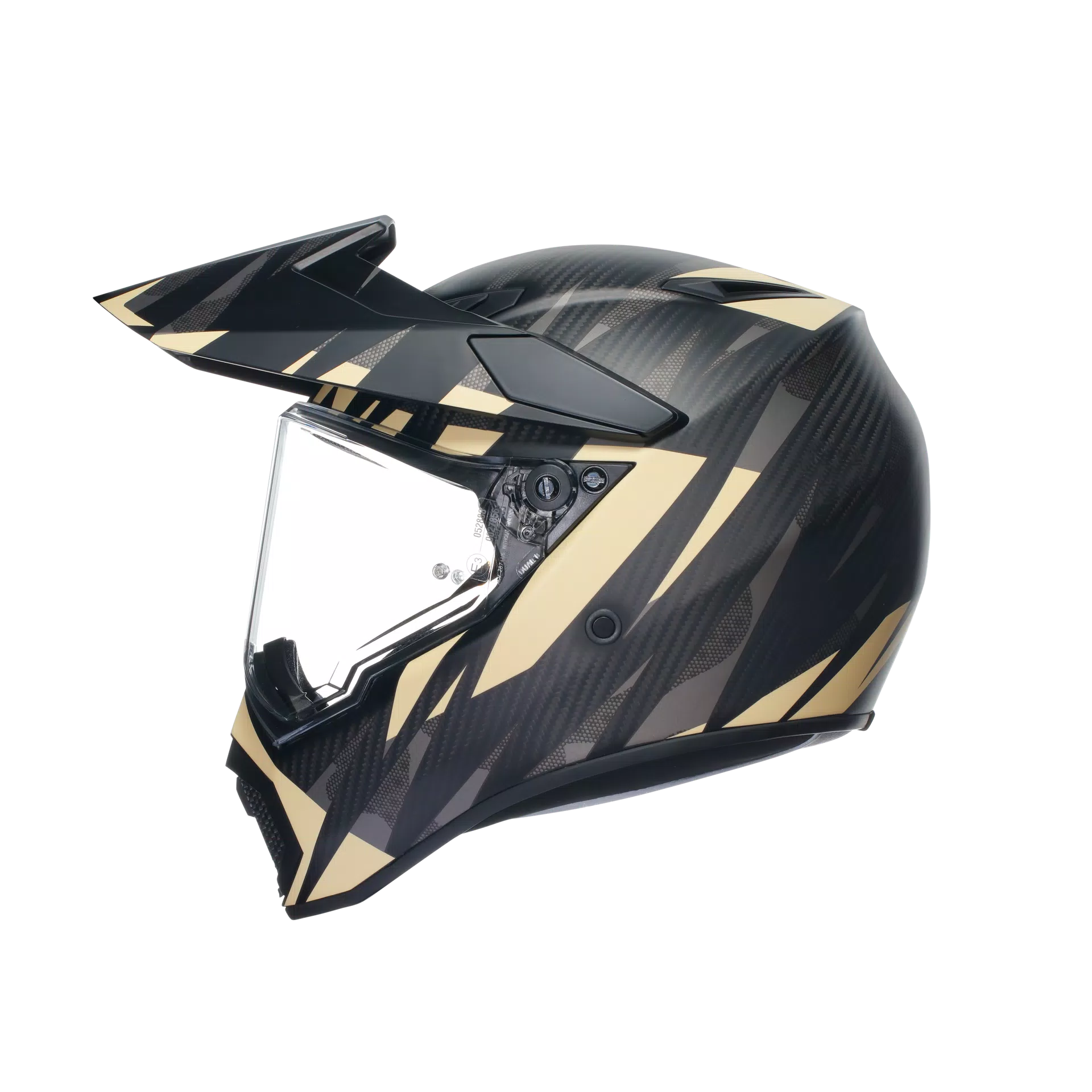 AX9 STEPPA MATT CARBON/GREY/SAND - CASQUE MOTO INT&Eacute;GRAL E2206