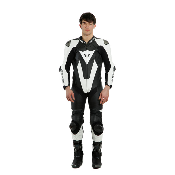 laguna-seca-5-1pc-leather-suit-perf-s-t-black-white image number 2