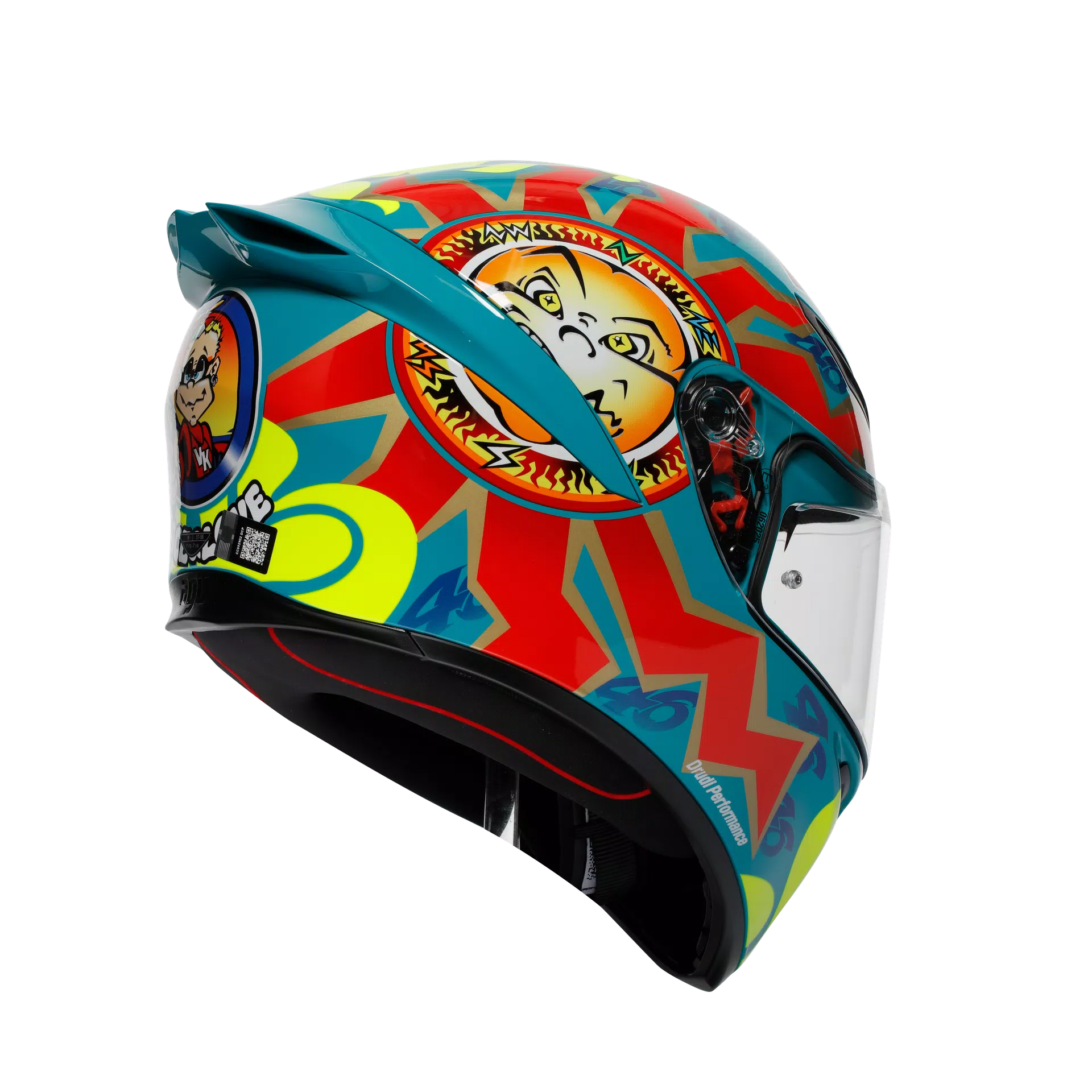 K1 S ROSSI MUGELLO 1999 - MOTORBIKE FULL FACE HELMET DOT (E2206)