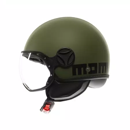 MOMODESIGN FGTR CLASSIC MATT MILITARY GREEN / BLACK - JET HELMET WITH VISOR E2206 -  - 4
