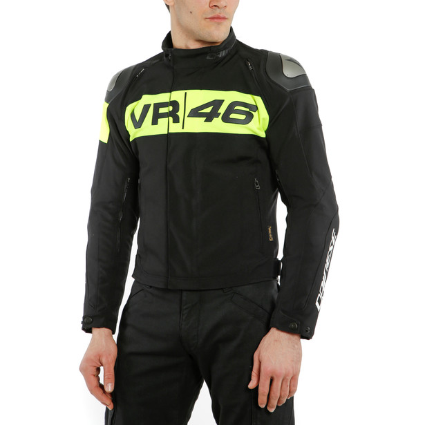 vr46-podium-d-dry-jacket-black-fluo-yellow image number 4
