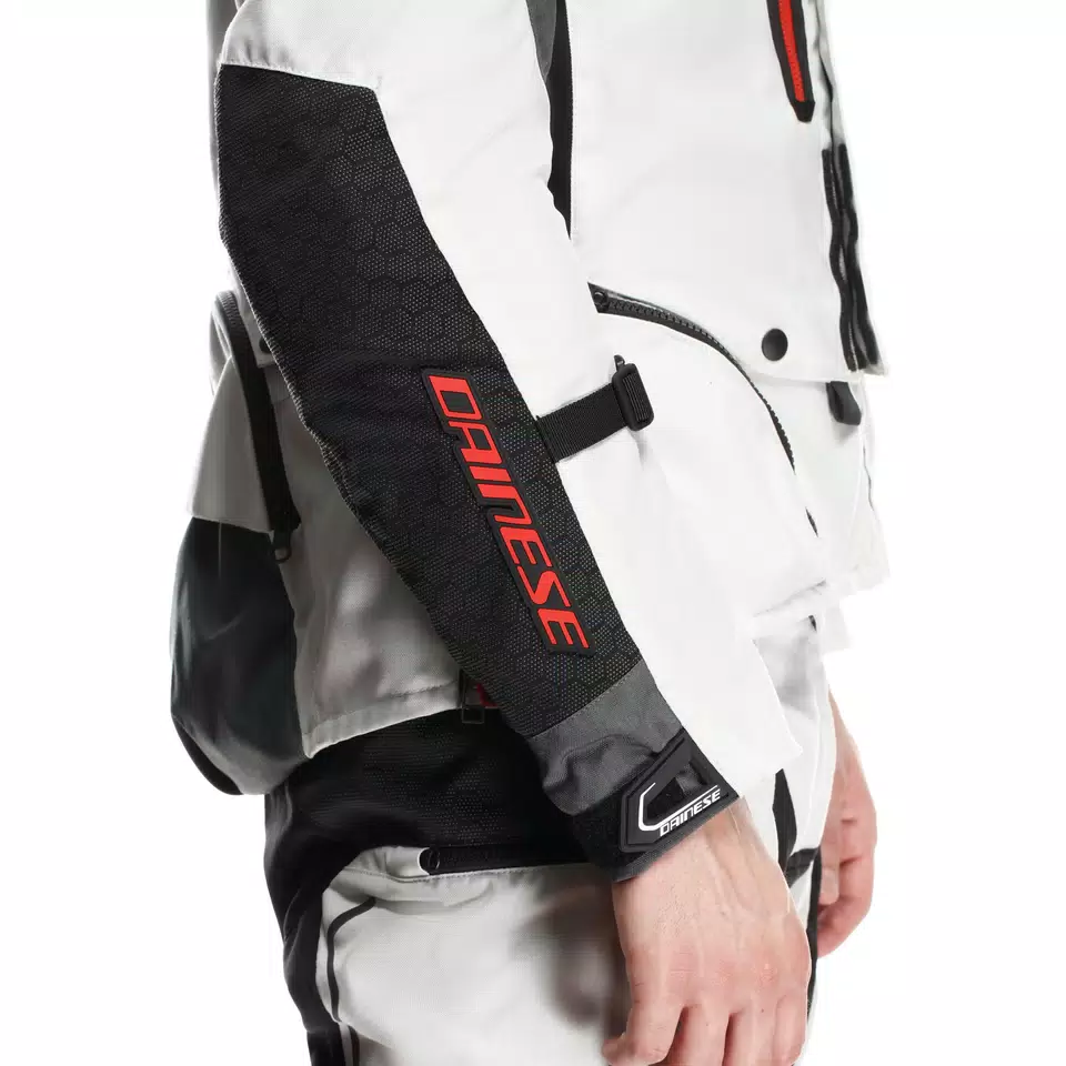 SUPER ADVENTURE ABSØLUTESHELL™ - MEN MOTORCYCLE OFF-ROAD JACKET - GLACIER-GREY/IRON-GATE/RED - 8