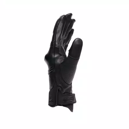 FOLGOR - ZOMER MOTORENHANDSCHOENEN VAN LEER - BLACK/BLACK - 2