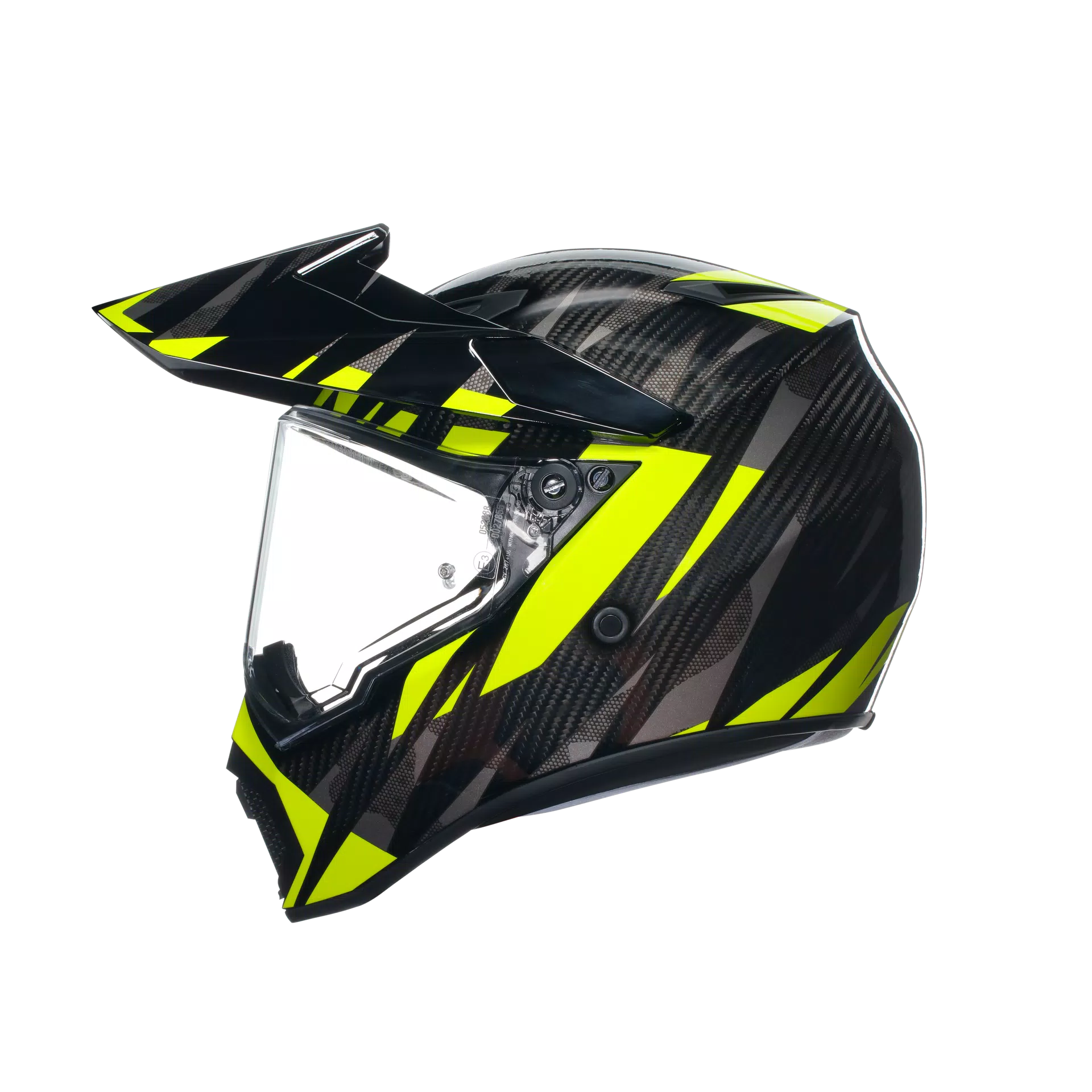 AX9 AGV DOT(E2206) MPLK - STEPPA CARBON/GREY/YELLOW FLUO