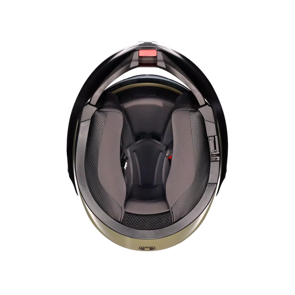 STREETMODULAR MONO MATT PASTELLO GREEN/BLACK - MOTORBIKE FLIP UP HELMET E2206 -  - 8