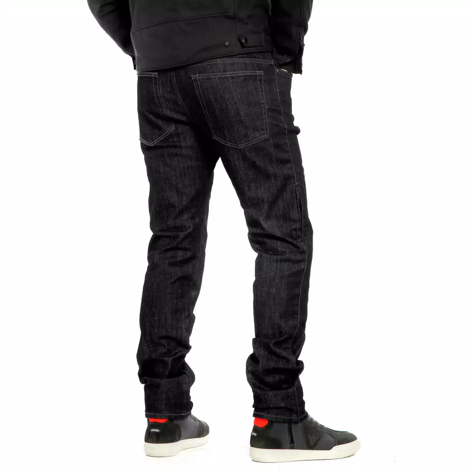 DENIM REGULAR - MEN'S MOTORCYCLE JEANS - BLACK - 4