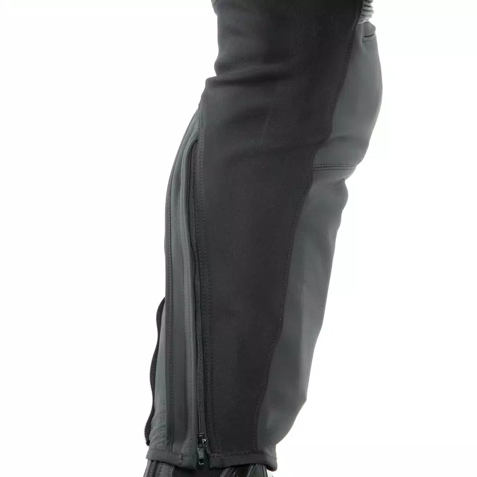 PONY 3 - MEN'S MOTORCYCLE LEATHER PANTS - BLACK-MATT - 8