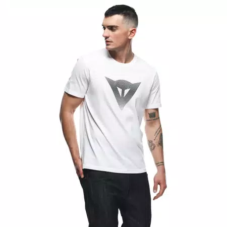 DAINESE LOGO - MEN'S T-SHIRT - WHITE/BLACK - 5