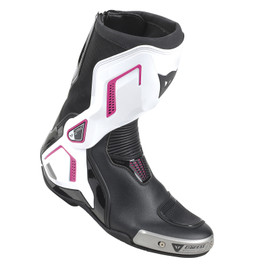 TORQUE D1 OUT LADY BOOTS BLACK/WHITE/FUCHSIA- Leather