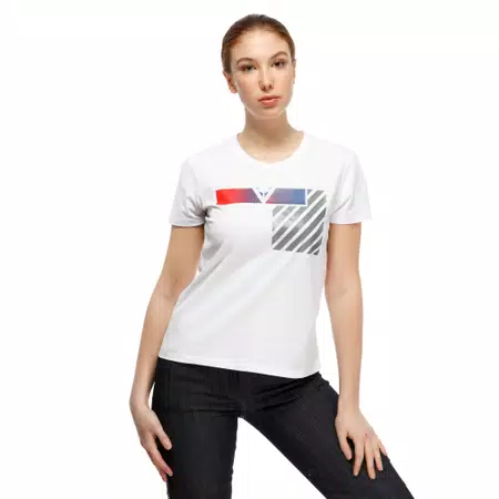ILLUSION LADY T-SHIRT - WHITE/DARK-GRAY/RED - 3