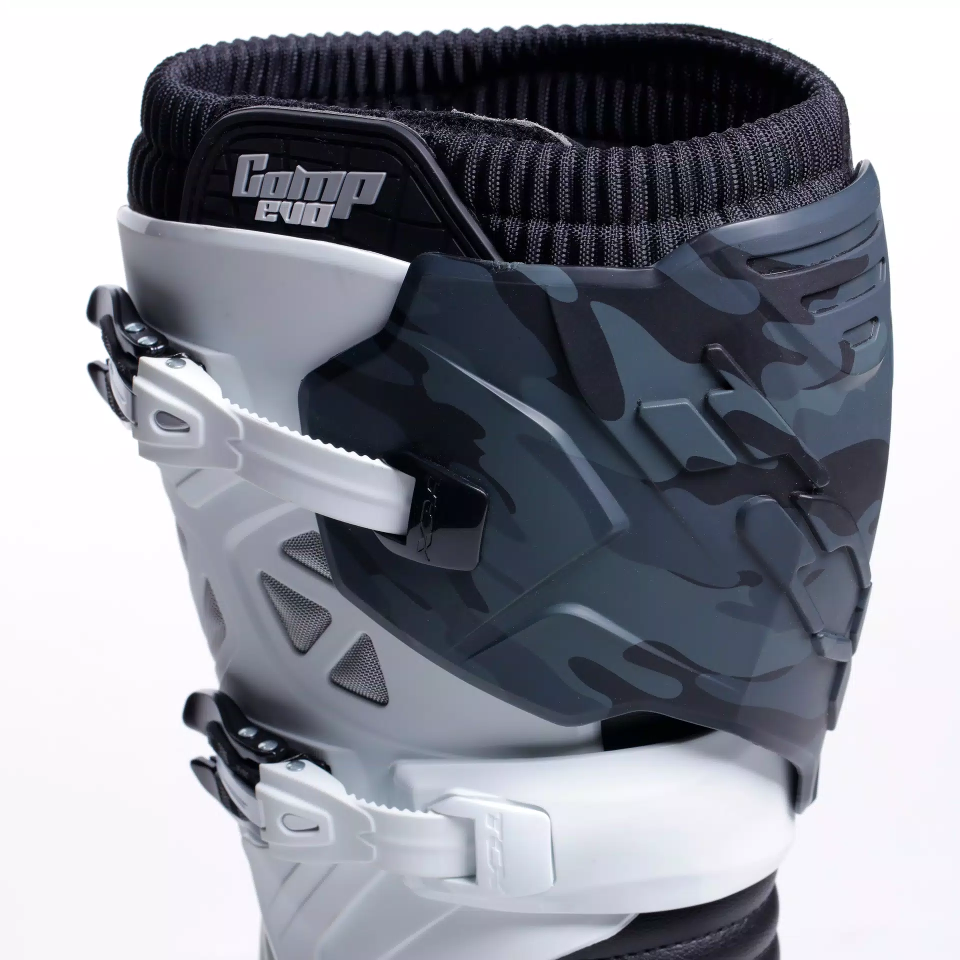 COMP EVO 2 MEN'S MOTORCYCLE OFFROAD BOOTS - BLACK/WHITE/CAMO