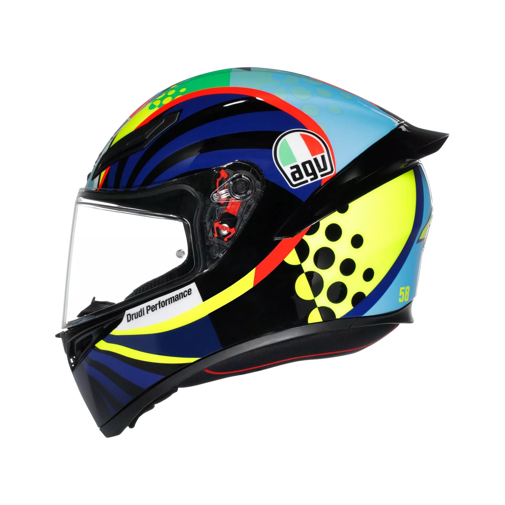 K1 S ROSSI WINTER TEST 2020 - MOTORBIKE FULL FACE HELMET DOT (E2206)