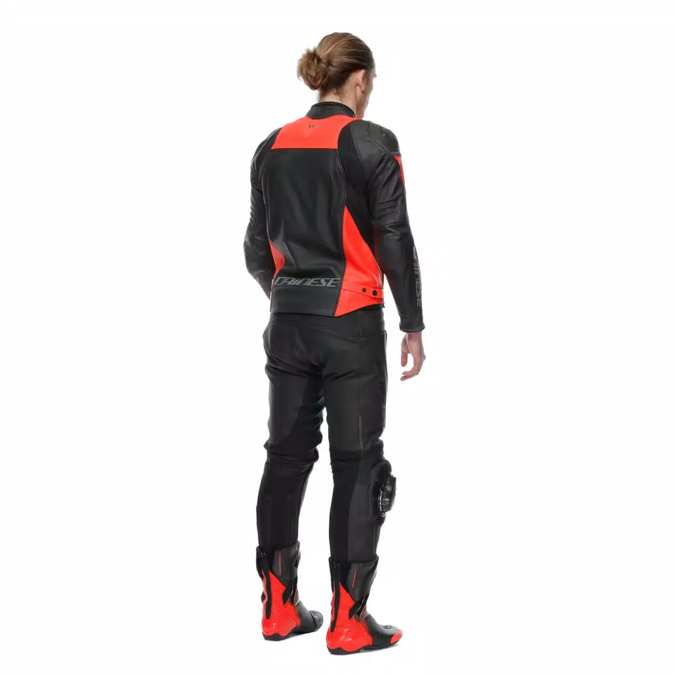 DELTA 4 - MEN'S MOTORCYCLE PERFORATED LEATHER PANTS - BLACK/BLACK - 5