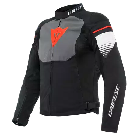 AIR FAST TEX - MEN'S SUMMER MOTORCYCLE JACKET IN FABRIC - BLACK/GRAY/WHITE - 1