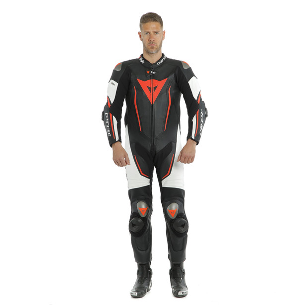 misano-2-d-air-perf-1pc-suit-black-white-fluo-red image number 7