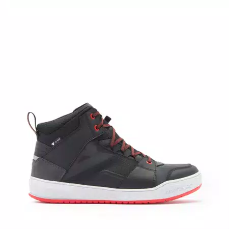 SUBURB D-WP - HEREN WATERDICHTE MOTORFIETS SCHOENEN - BLACK/WHITE/RED-LAVA - 2