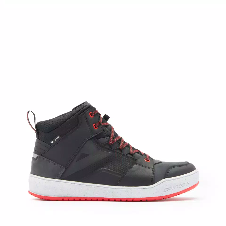 SUBURB D-WP SHOES - BLACK/WHITE/RED-LAVA - 2