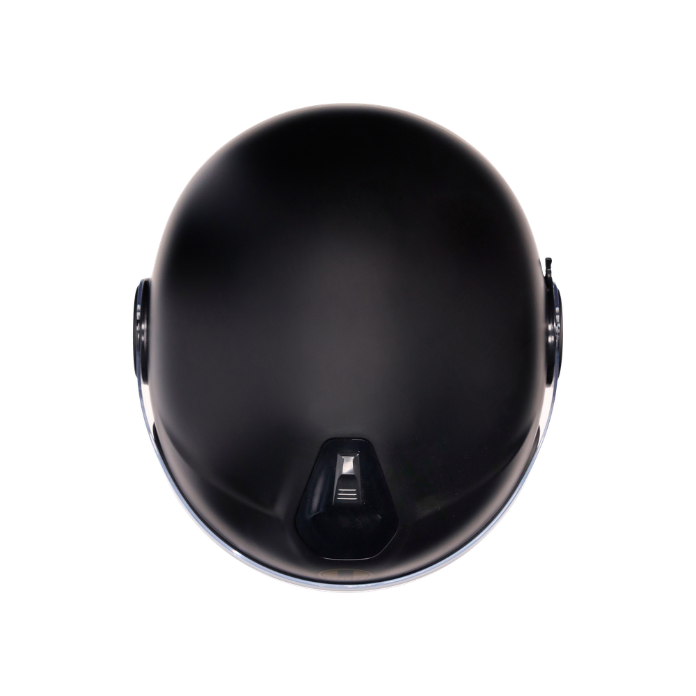 eteres-ponza-matt-black-gold-motorbike-open-face-helmet-e2206 image number 6