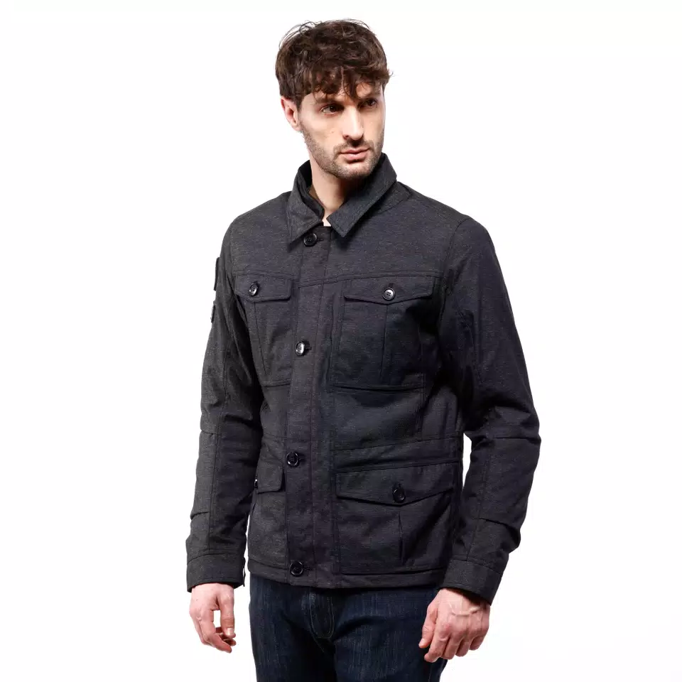 MARVILA TEX - BLOUSON MOTO EN TEXTILE HOMME - DARK GREY - 3
