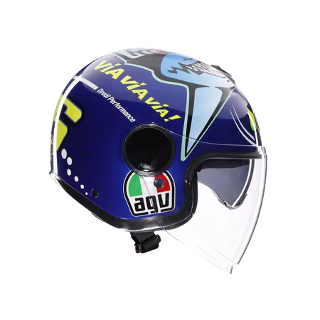 ETERES ROSSI MISANO 2015 - MOTORBIKE OPEN FACE HELMET E2206 -  - 3