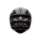 K1 S LYZARD MATT BLACK/GREY/RED - MOTORBIKE FULL FACE HELMET E2206