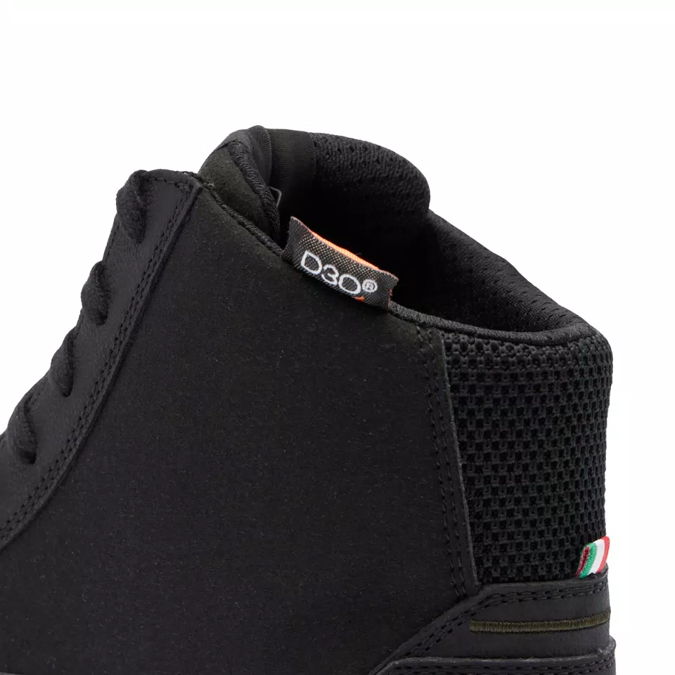MOOD 2 GORE-TEX® MEN'S WATERPROOF MOTORCYCLE SHOES - BLACK/WHITE/GREEN  -  - 8