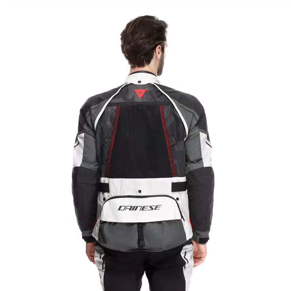 SUPER ADVENTURE ABSØLUTESHELL™ - MEN MOTORCYCLE OFF-ROAD JACKET - GLACIER-GREY/IRON-GATE/RED - 6