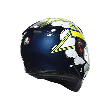K3 SV MULTI ECE DOT - BUBBLE BLUE/WH/YELLOW FLUO -  - 5