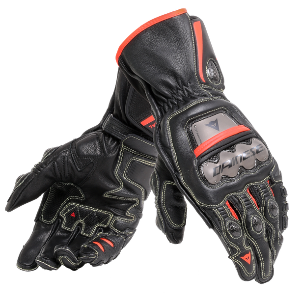 full-metal-6-gloves-black-black-fluo-red image number 0