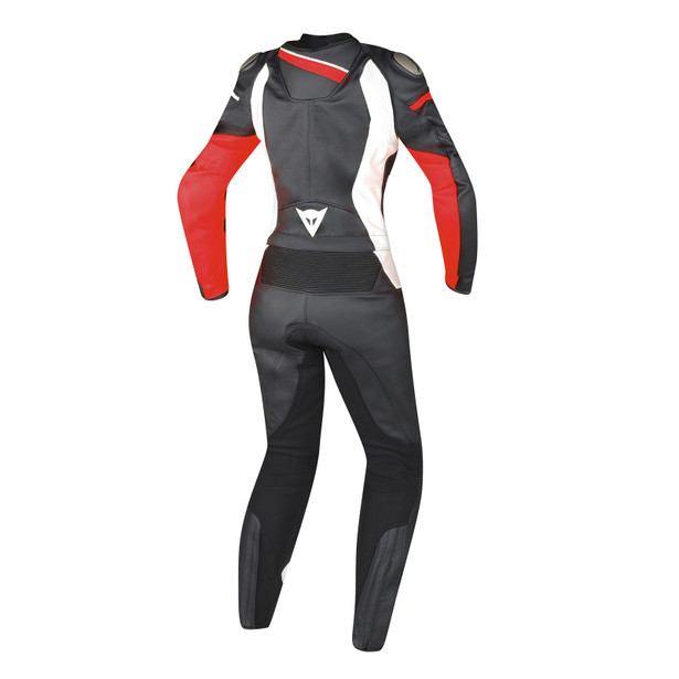 veloster-2-piece-lady-suit-black-white-fluo-red image number 1